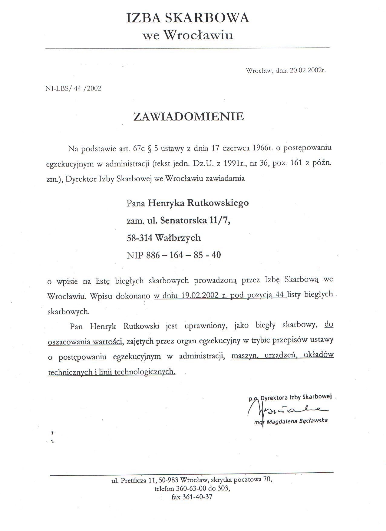 Dyplom / uprawnienie 2